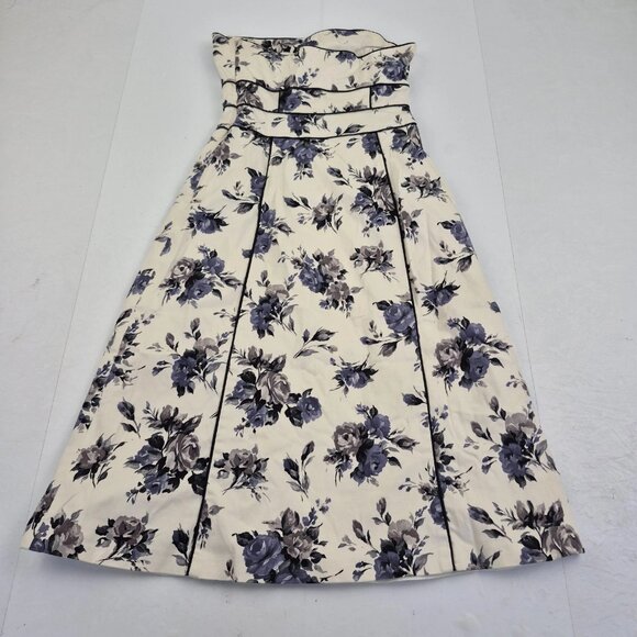 COAST Beige Sleeveless and Buttonless Lace Mid-Length Dress - Picture 2 of 6